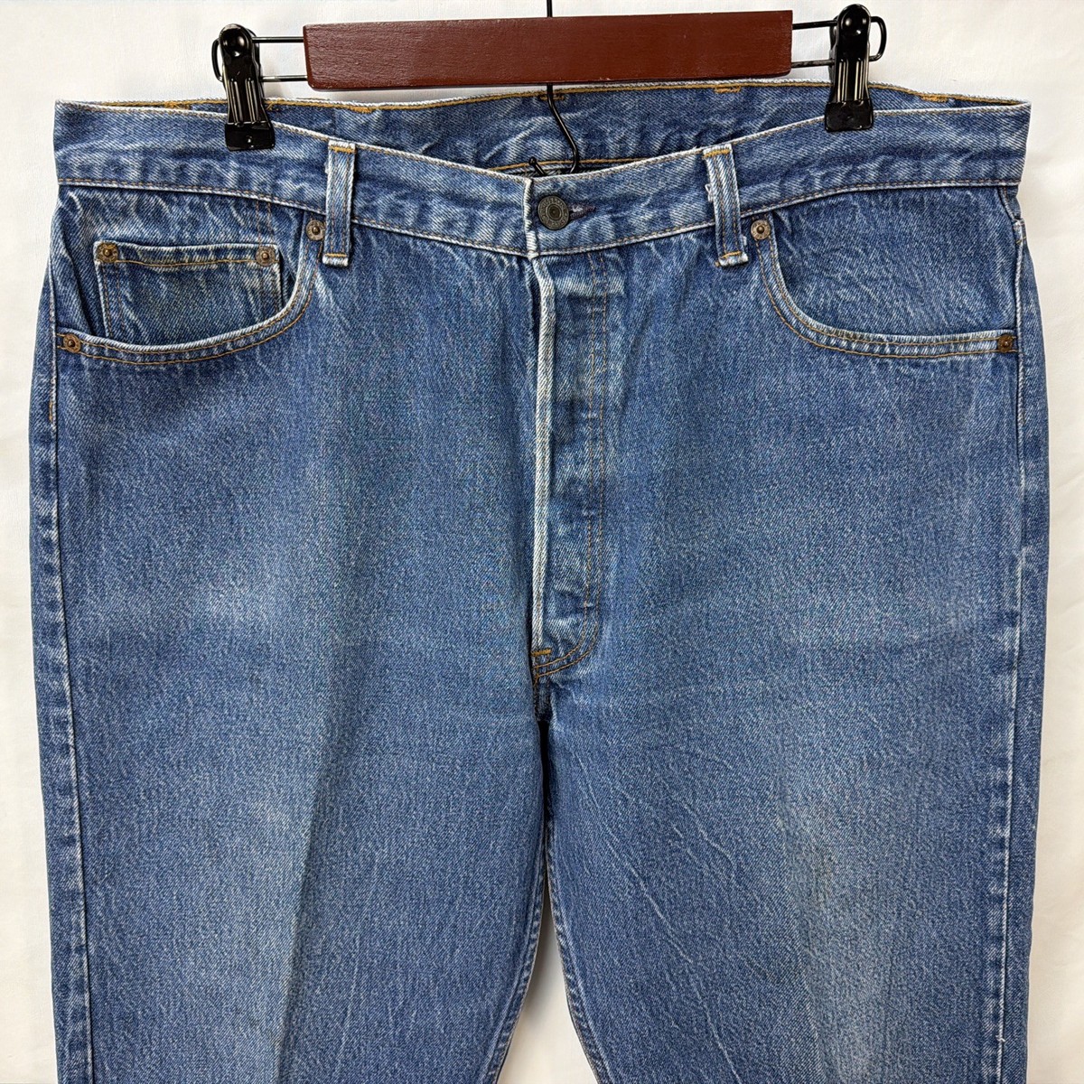 【美品】Levi's 501-0115 ハチマル 80s MADE IN USA VINTAGE 80S LEVIS 501 0115 BUTTON FLY DENIM BLUE JEANS SIZE 36X34