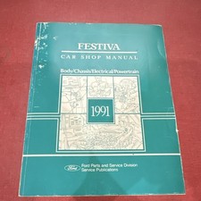 1991 Ford Festiva Bodychassiselectricalpowertrain Car Shop Manual