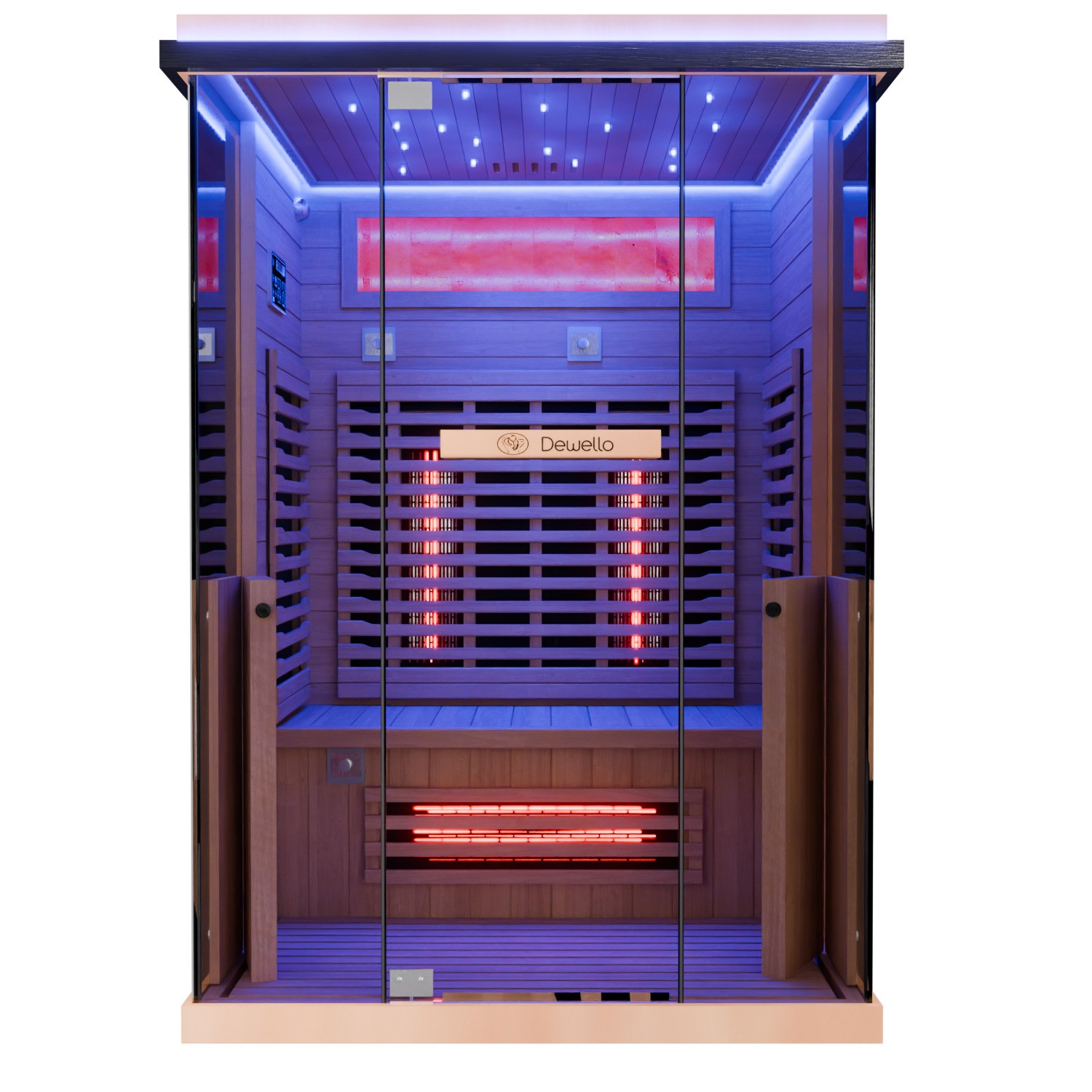 Infrarotkabine Infrarotsauna Wärmekabine Sauna 2 Person Vollspektrum Saunakabine