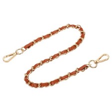 24" Purse Strap with Buckle for Shoulder and Cross Body Brown Gold 