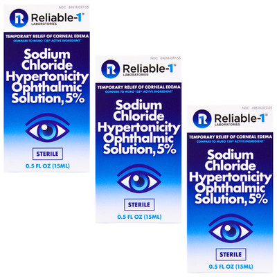 Reliable 1 Sodium Chloride 5% Solution - 3 Pack | Muro 128 / Rugby Alt (1-2028)