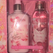Paris Hilton Lychee Rose Body Lotion  Mist Duo Set 8.45 fl oz Floral Scent