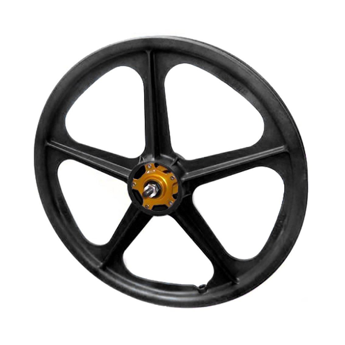 Skyway Tuff II Mag Gold Alloy Flange Old School BMX Wheels 20 Inch