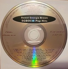 Karaoke Sweet Georgia Brown CD SGB0038 - Pop Hits - Madonna, Kid Rock,  More