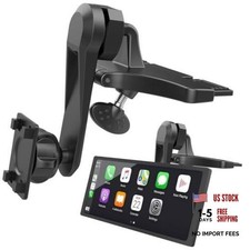 CD Slot Car Mount for Portable CarPlay Screens with 4-Tab Bracket Mount Pro