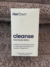 Her Own Cleanse Vegan Detox Supplement 60 Capsules for Digestive Regularity