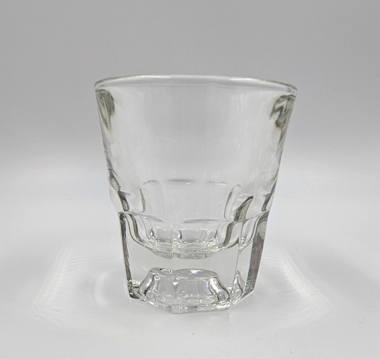 Set of 4 Vintage Libbey Dura tuff Bar Glasses Double Shot 4 oz Heavy Duty Glass