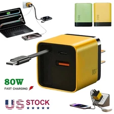 3 In 1 GaN Charger Scalable 80w Max Fast Charger Module With Type C & USB Ports⚡