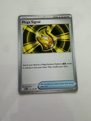 Mega Signal 121/132 Uncommon Mega Evolution Pokemon Near Mint