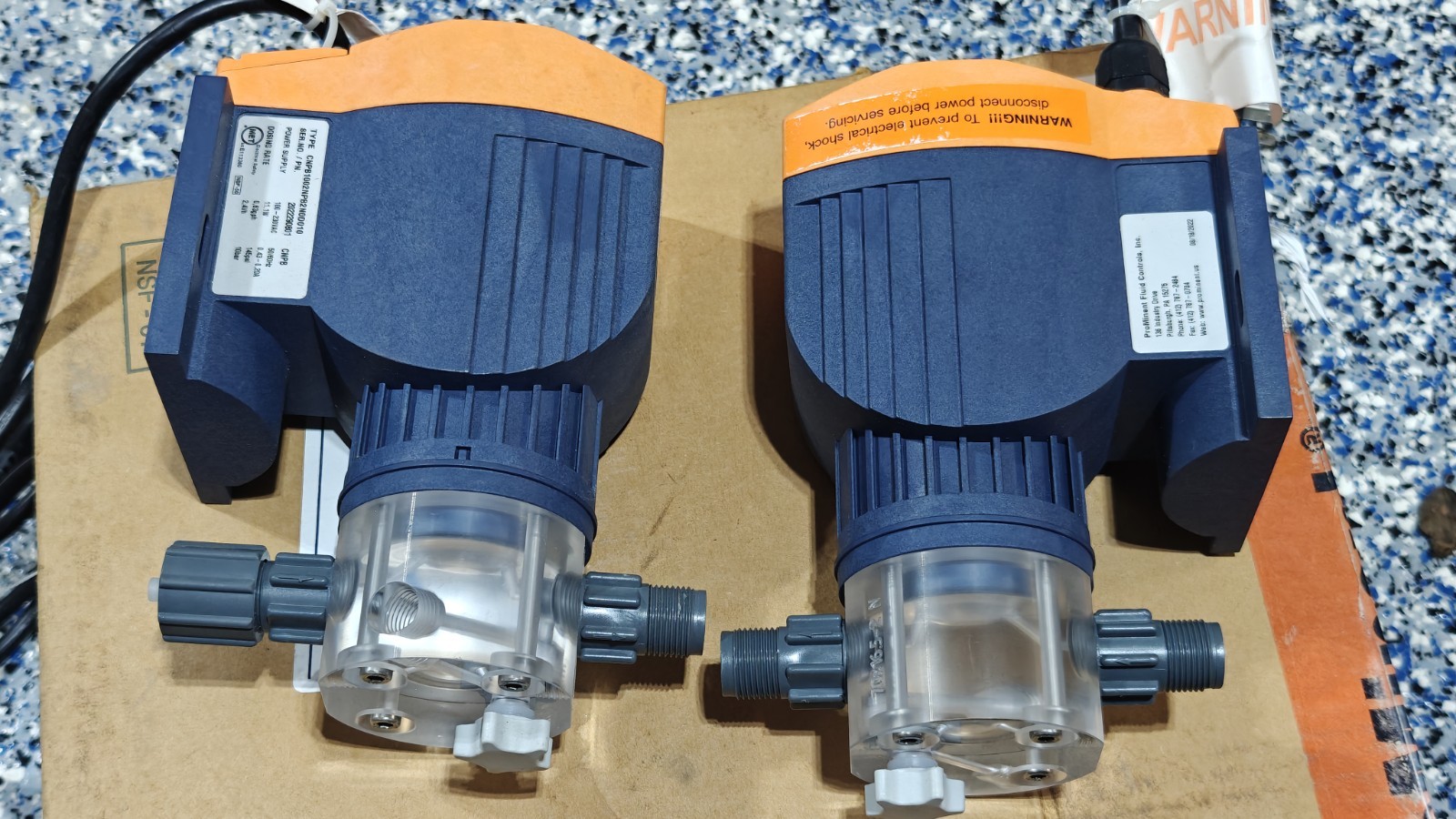 PROMINENT FLUID CONTROLS CNPB1002NPB82N0D010 DOSING PUMP 145PSI 0.63GPH* 2 PACK