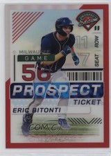 2024 Panini Prospect Edition Red Prizm 4/199 Eric Bitonti #16 0nr3