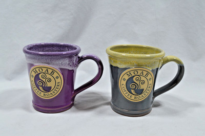 2X 2024 Deneen Pottery 'Moab Coffee Roasters' Mugs *FREE SHIPPING*