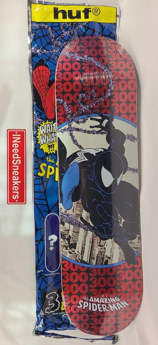 Huf x Marvel Spider-Man Issue 300 Blind Bag Deck RED GLITTER HOLO