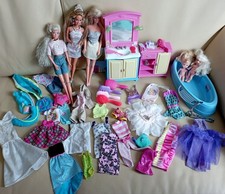 Alte Barbie Puppen, Kleidung, Badezimmer Möbel u Zubehör, Vintage Teresa 90er 