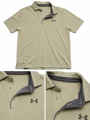 Under Armour Size MD Men's UA Tech Polo Golf Shirt - Mint green