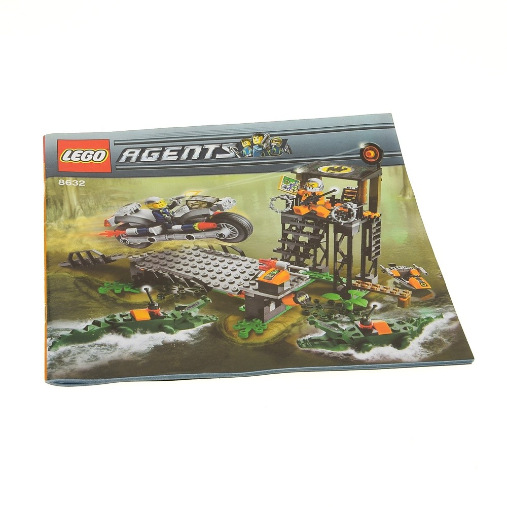 1x Lego Building Instruction Booklet Agents Mission 2 Swamp Raubzug 8632