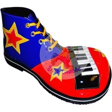 Mexican Professional Red Blue Clown Shoes Zapato Para Payaso Made In Mexico