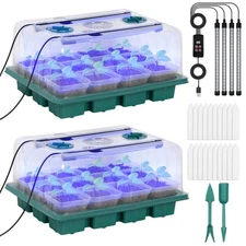 Seed Starter Tray with Grow Light 24 Cells Plant Starter Tray Seedling Starter