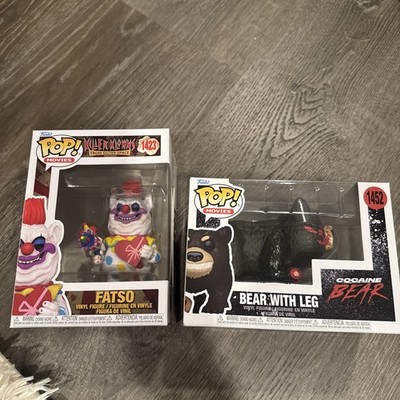 Funko Pop! Killer Klowns from Outer Space Fatso #1423 & Cocaine bear #1452 MINT