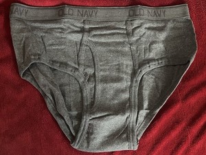 One (1) Old Navy Men's Classic Dark Gray Brief.  Size Large.  Rare.  NOOP