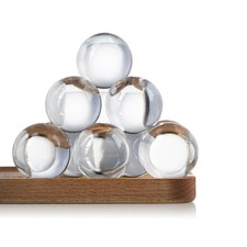 8pcs Clear Crystal Glass Balls 40mm Transparent Quartz 40mm, Set 8-clear