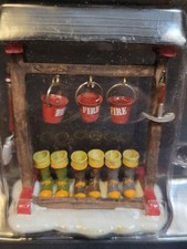 Lemax Christmas Village Town Fire Shed 32803 ...