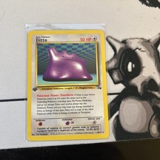 Ditto 1st Edition 18/62 - Fossil Set 1999 Pokémon TCG Non Holo LP-NM