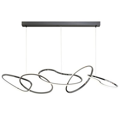 ET2 E24616 Unity 5-Light 55''W LED Abstract Chandelier - Black