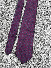 Brooks Brothers Makers Maroon Blue Green Pattern ALL SILK MADE IN USA NECKTIE