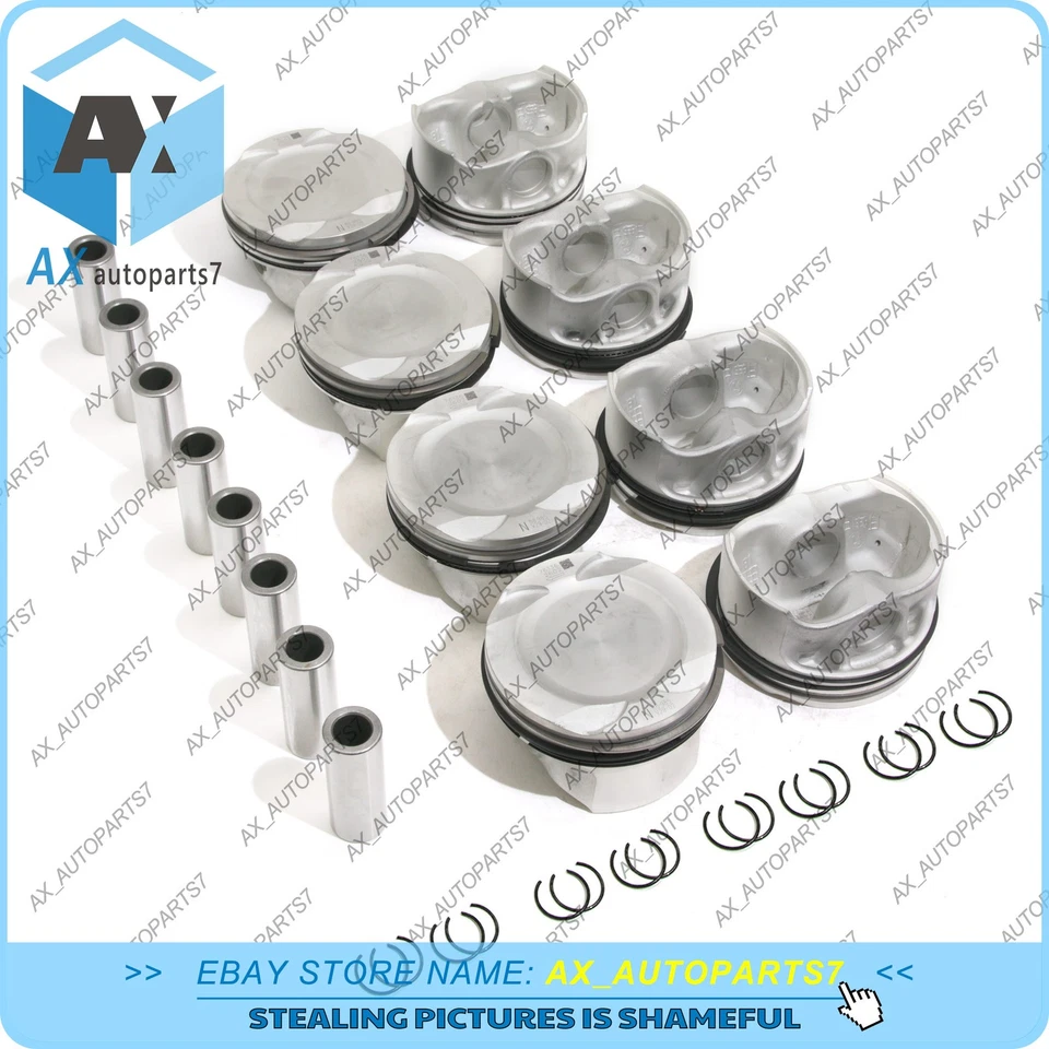8cyl Pistons & Rings Set STD For BMW M5 M6 X5 F10 X6 M F85 F86 S63N S63R 4.4 V8 — 第 2/4 张图片