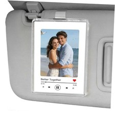 Valentine s Day Gift fors, Personalized Photo Car Visor Holder, Custom Couple