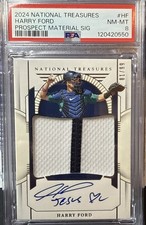 2024 National Treasures Harry Ford #HF Prospect Materials Auto Seattle PSA 8