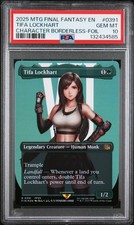 2025 MTG FINAL FANTASY CHARACTER BORDERLESS-FOIL 0391 TIFA LOCKHART PSA 10