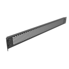 JINGCHENGMEI 1U Hinged Perforated Blank Panel 19" Rack Mount Vented Spacer Black
