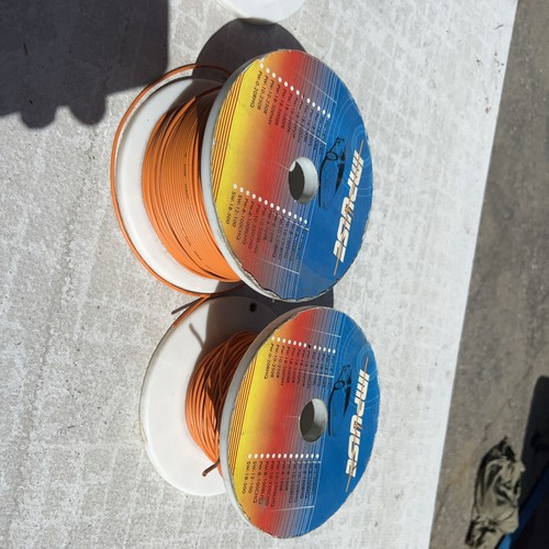 PW-18-500OR Wire 18 Gauge Primary Wire Orange 2 Rolls One One Full See Pictures