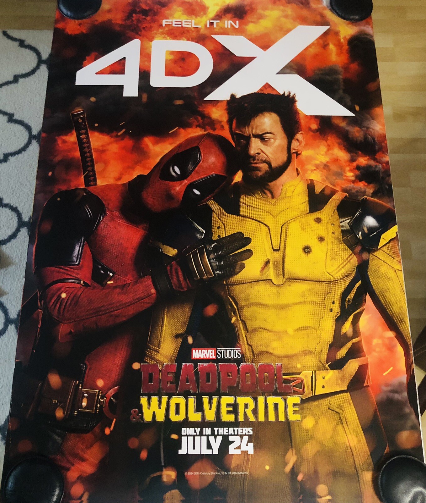 DEADPOOL & WOLVERINE Original DS Double Sided 27x40 Movie Poster 4DX ...