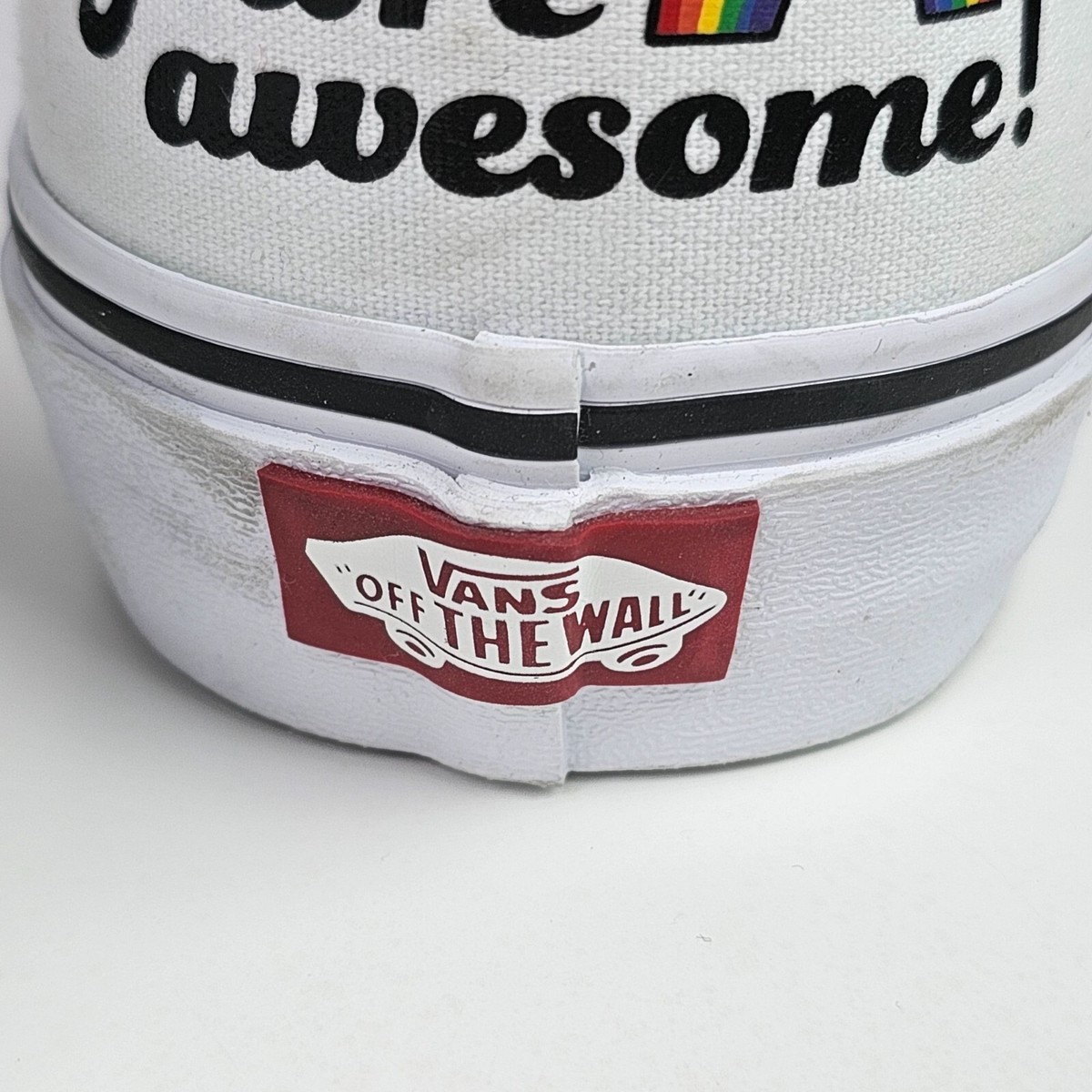 Van's Hey! You're Awesome! Flowers Smiley Check with Your