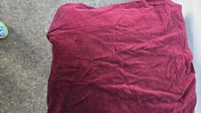 Burgundy Velvet Queen Size Duvet Cover 96 86