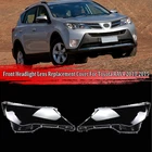 Front Left & Right Headlight Lens Cover Replacement For Toyota RAV4 2013-2015