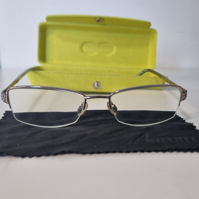 Specsavers Aurora Evelyn w/ Swarovski Crystals Eyeglasses Frames X81 - Half-Rim