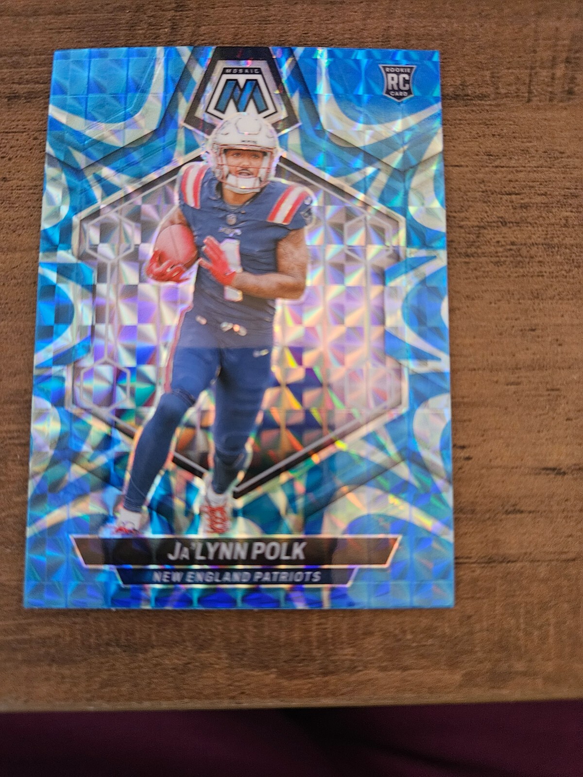 2024 Panini Mosaic - Rookies Reactive Blue Mosaic Prizm #337 Ja'Lynn Polk (RC)