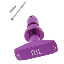 PURPLE Car Oil Dipstick Pull Handle Engine Oil Pullhandle Aluminum Billet UK