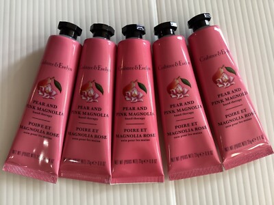 Crabtree & Evelyn PEAR & PINK MAGNOLIA Hand Therapy (5) 0.9 oz x 5 CREAM Sealed
