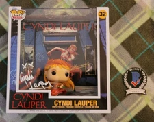 Cyndi Lauper signed Funko Pop Shes So Unusual Albums Toy #32 Beckett COA BJ45112