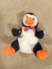 NEW 1998 COCA-COLA COKE BEANIE BABY BABIES PENGUIN IN DELIVERY CAP