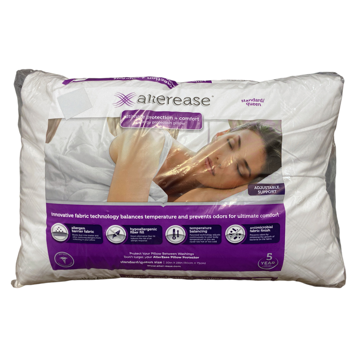 Альтернативная пуховая подушка AllerEase обеспечивает максимальную защиту и комфорт 5190₽