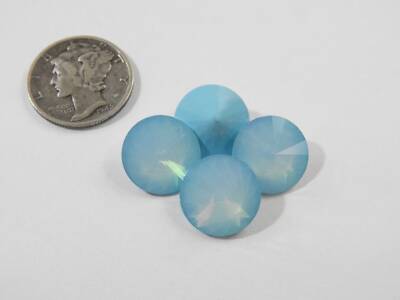 Light Turquoise Opal UNF (12mm) Swarovski 1122 Rivoli Stones
