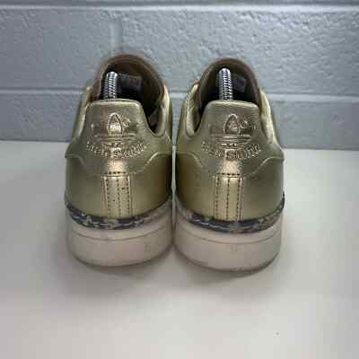 靴 stan smith new bold w Adidas Stan Smith New Bold Gold Metallic Athletic Sneakers Womens