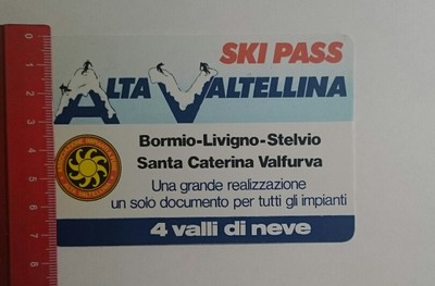 Aufkleber/Sticker: Alta Valtellina Ski Pass (08111667)