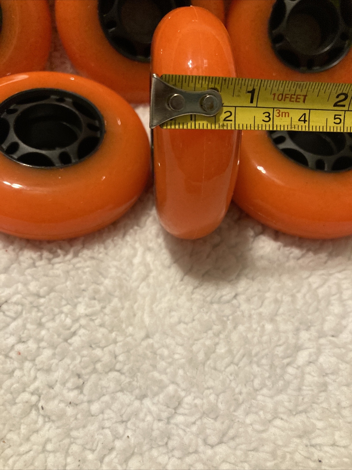 Orange Rollerblade Inline Hockey Skate Wheels 72mm Bearings 8